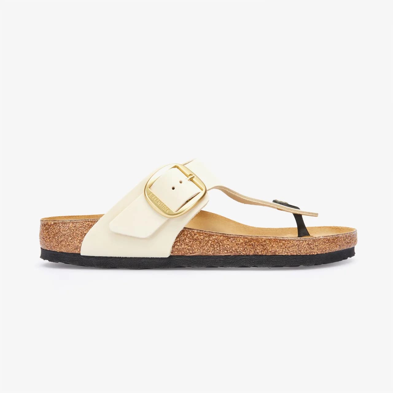 Birkenstock Gizeh Big Buckle Nu Kadın Krem Terlik — görsel 1