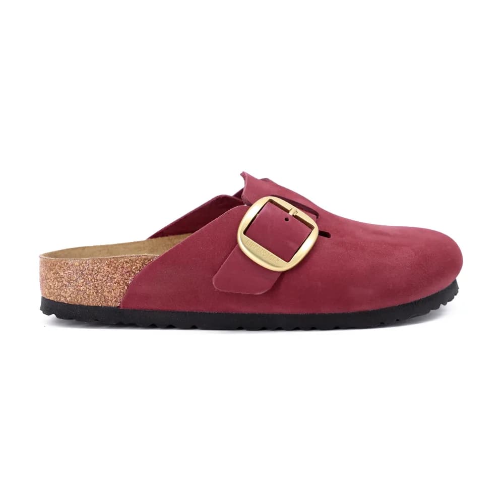 Birkenstock Boston Big Buckle Lenb 1028058 Kadın Terlik Bordo — görsel 1