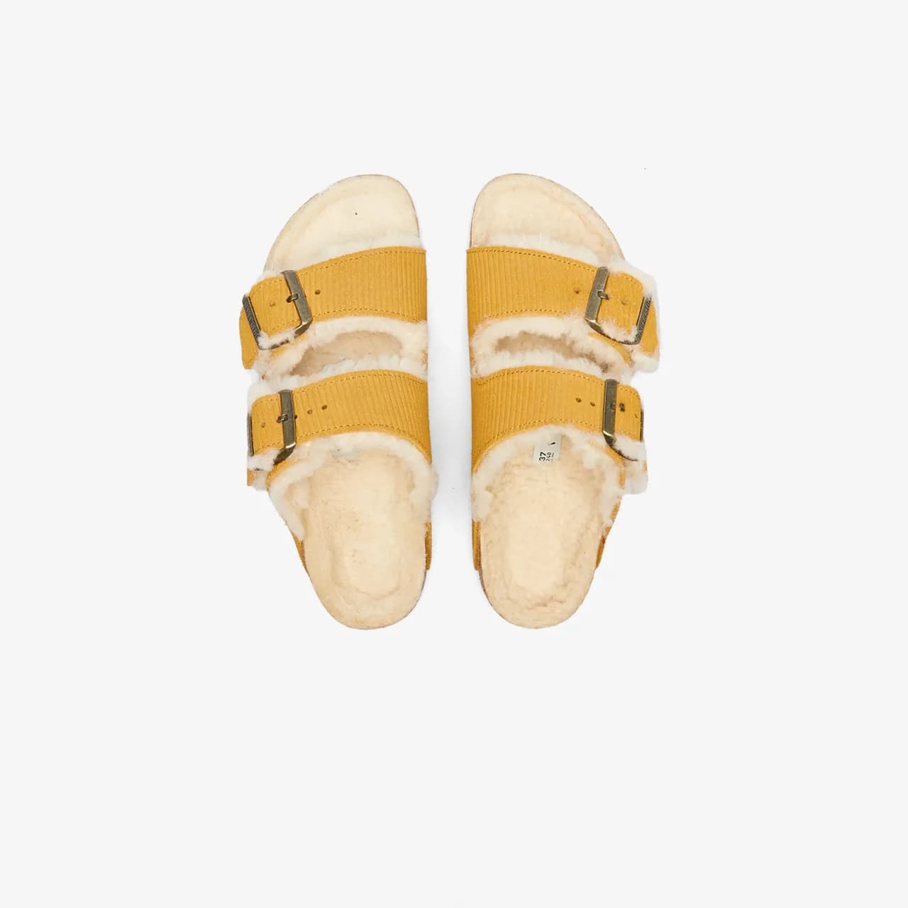 Birkenstock Arizona Teddy Vl Gepragt Laf Kadın Kahverengi Terlik — görsel 1