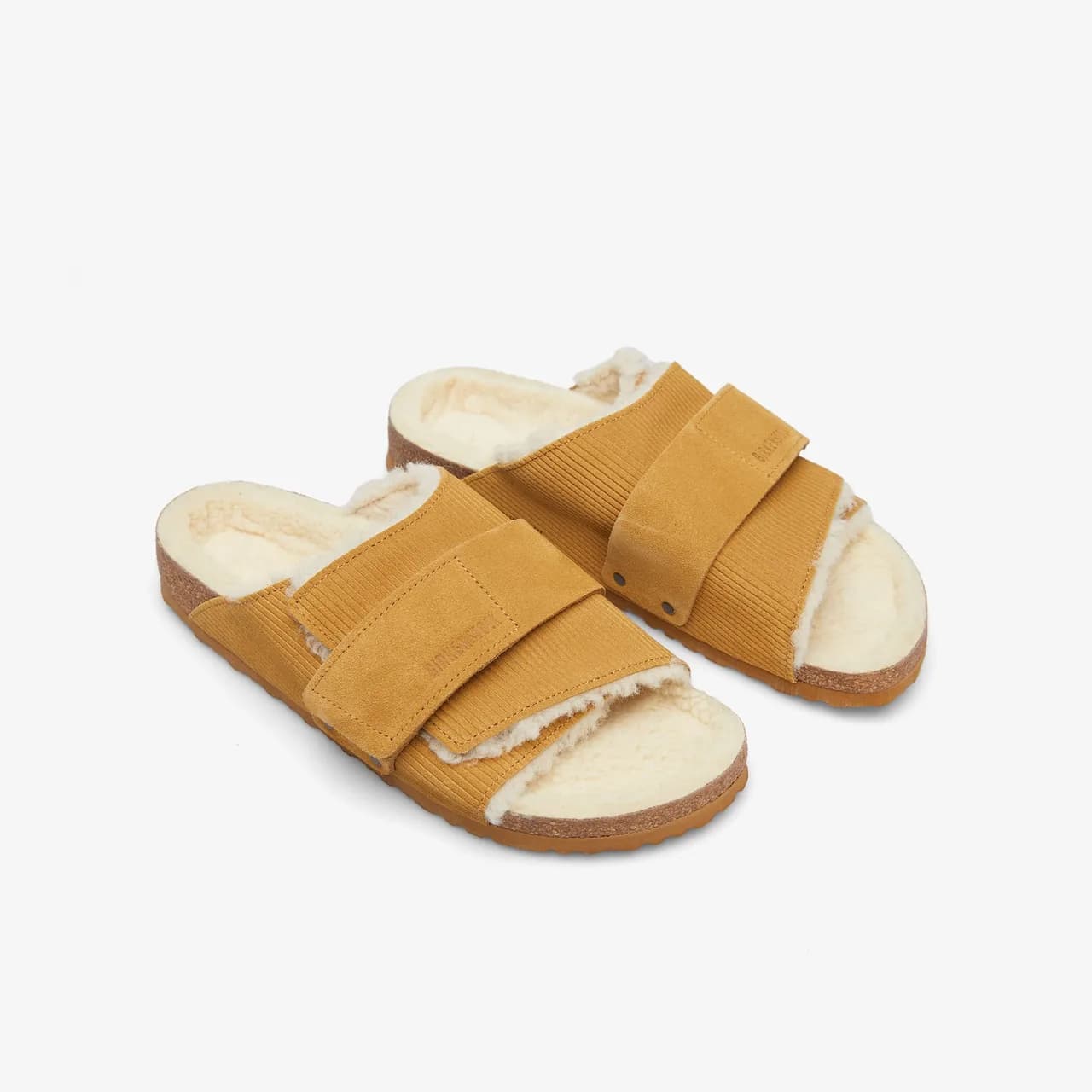 Birkenstock Kyoto Teddy Gepragt Erkek Kahverengi Terlik — görsel 1