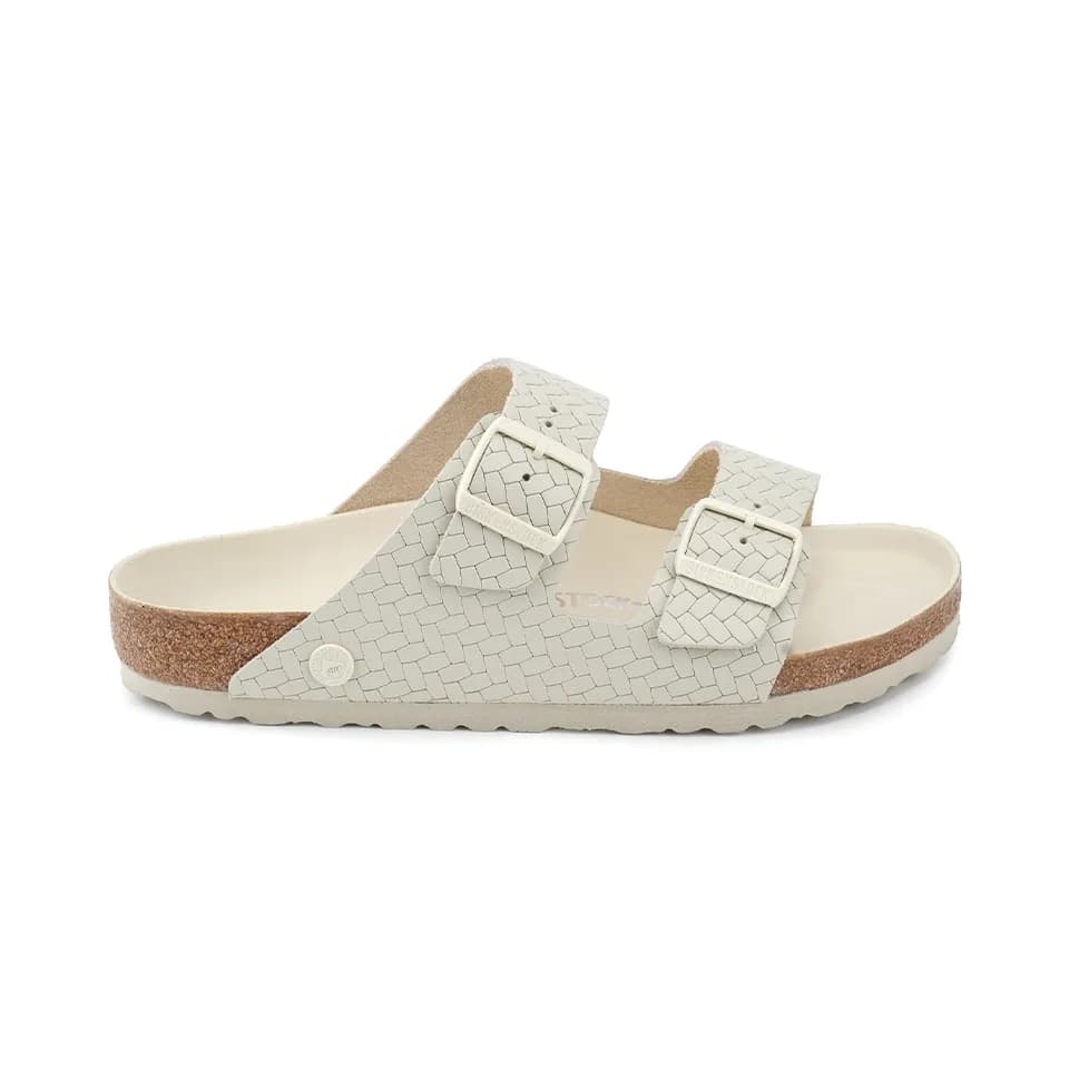 Birkenstock Arizona Rivet Logo 1029172 Erkek Terlik Ekru — görsel 1