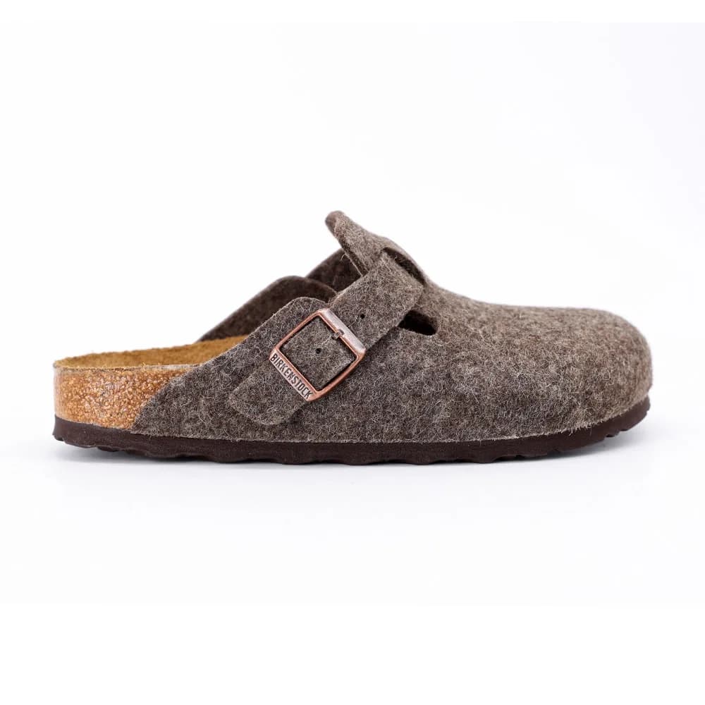 Birkenstock Boston FE 160583 Unisex Terlik Kahverengi — görsel 1