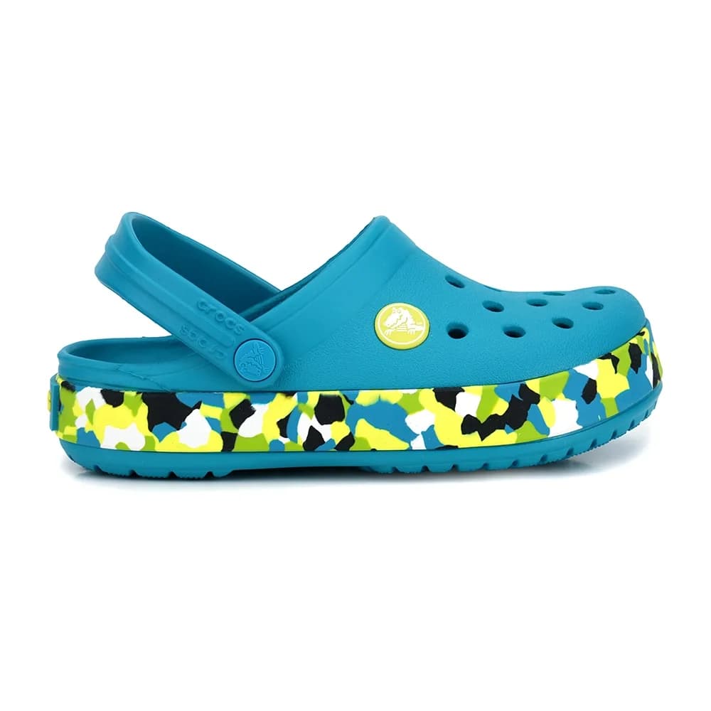 Crocs Crocband Glow Confetti Band 212523-3BU Çocuk Terlik Turkuaz — görsel 1