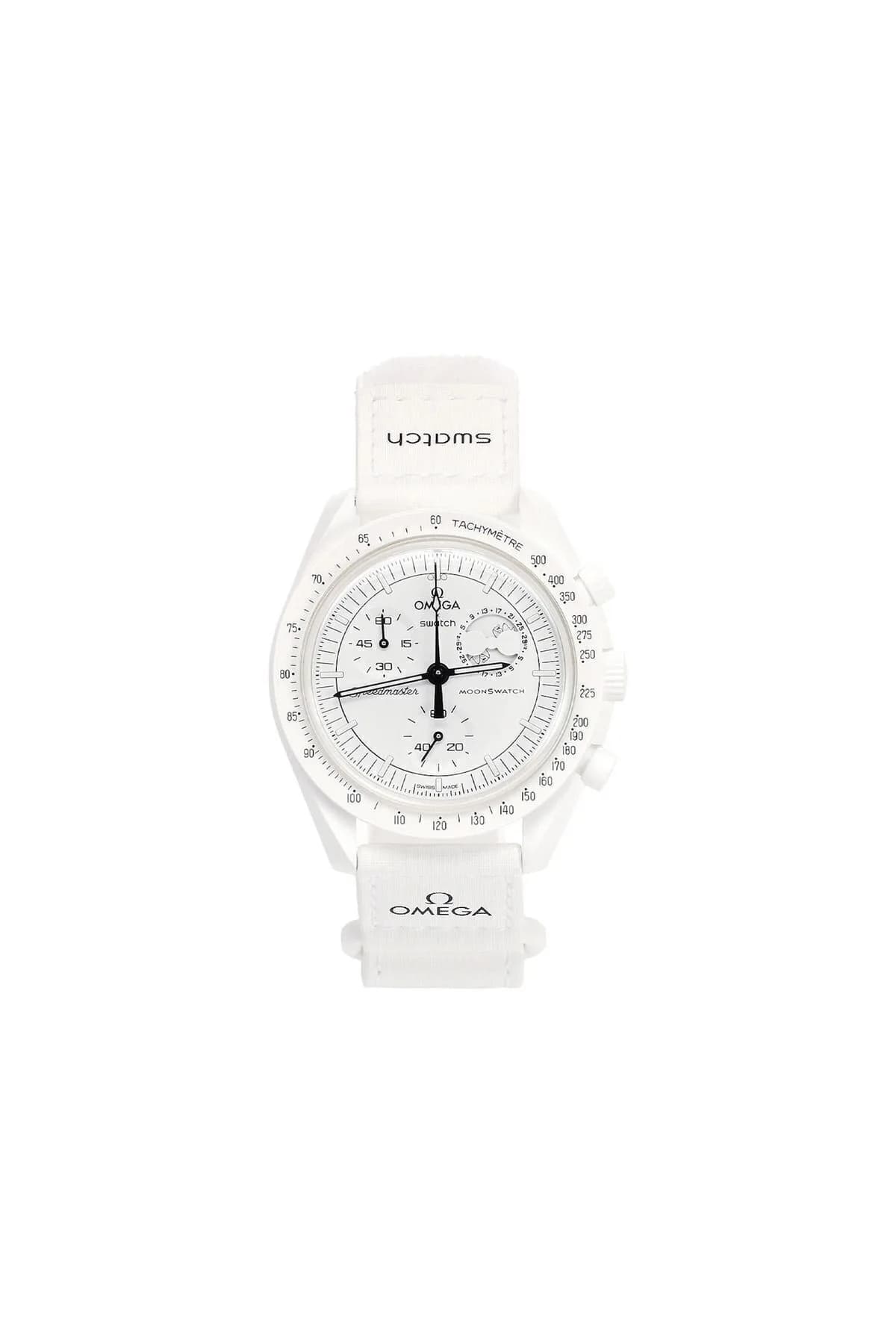 Omega Bioceramic Moonswatch Mission To Moonphase Snoopy White