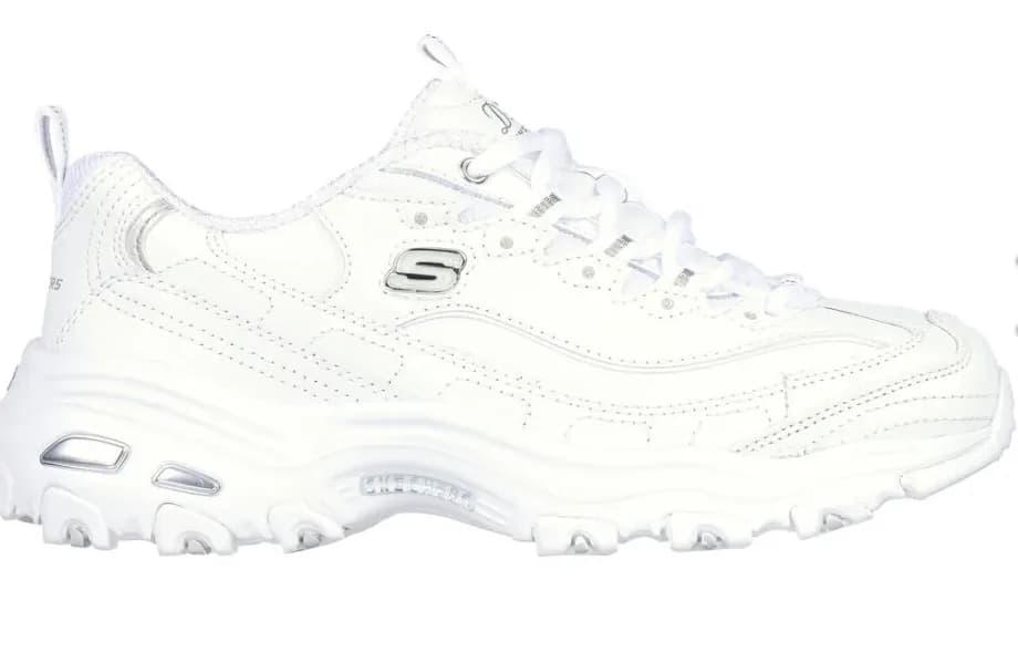 Skechers 11931 D'Lites Fresh Start Spor Ayakkabı Beyaz-Gümüş — görsel 1