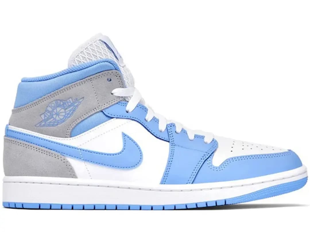 Air Jordan 1 Mid University Blue Grey — görsel 1