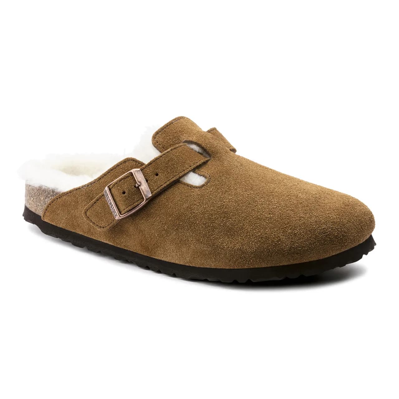 Birkenstock Suede Shearling Unisex Kahverengi Terlik · 1001141 (6/11)