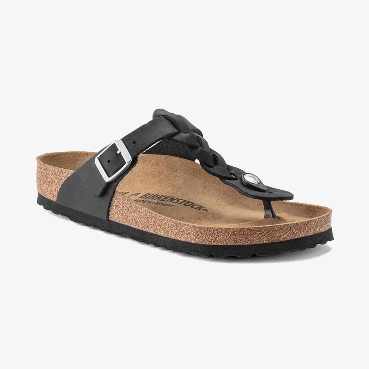 Birkenstock Gizeh Leoi Braided Kadın Siyah Terlik · 1021349 (2/6)