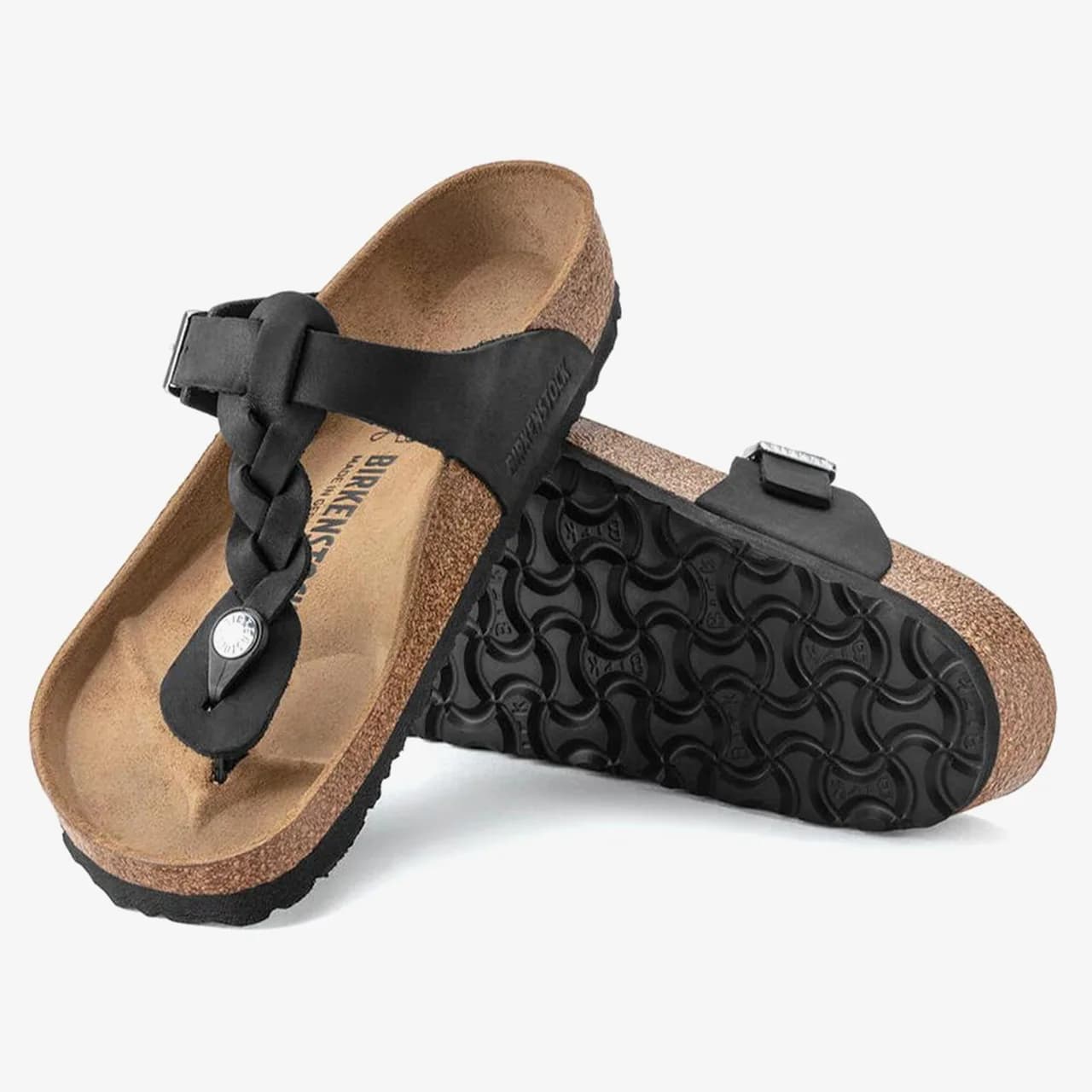 Birkenstock Gizeh Leoi Braided Kadın Siyah Terlik · 1021349 (5/6)