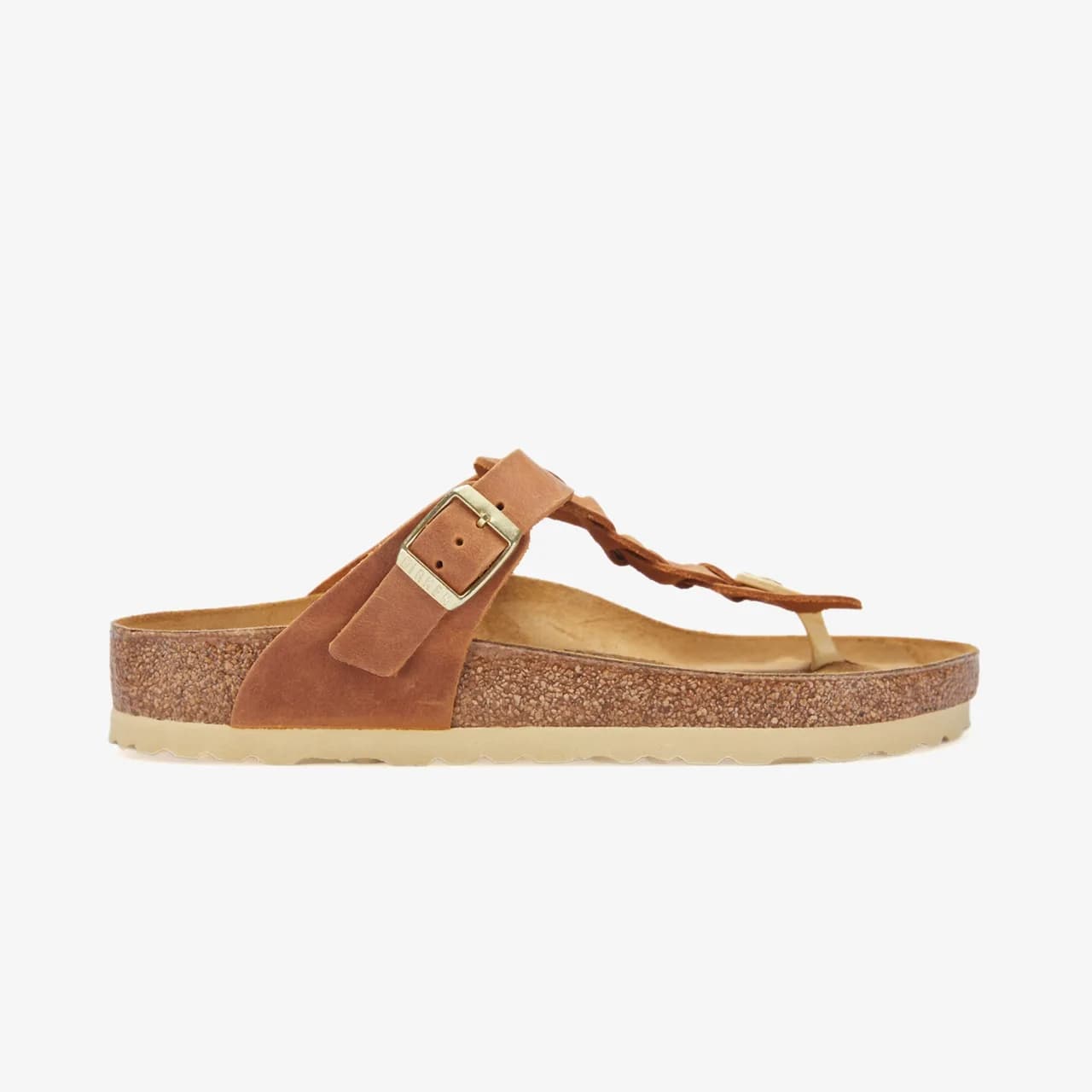 Birkenstock Gizeh Leoi Braided Kadın Kahverengi Terlik görsel 1