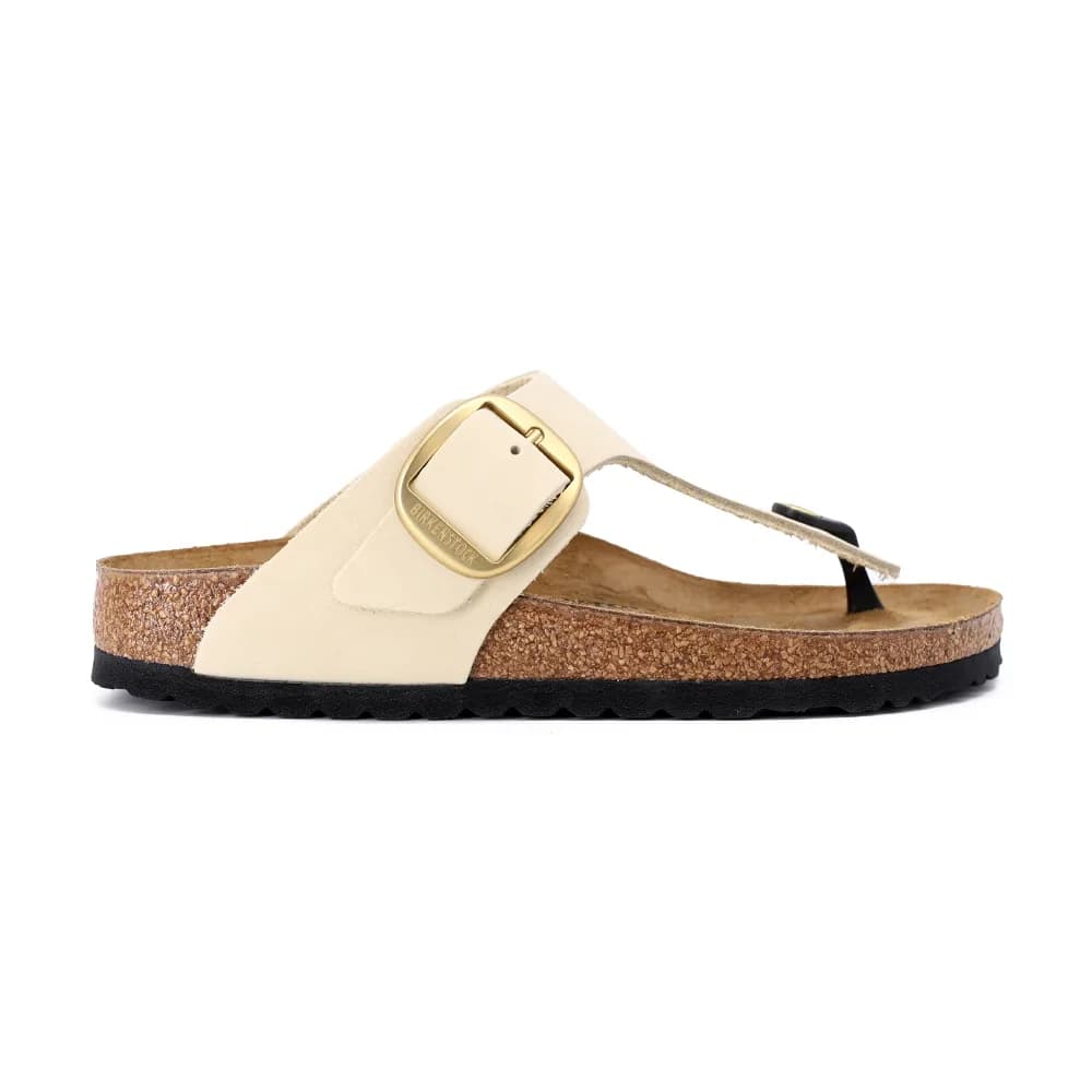 Birkenstock Gizeh Big Buckle Lenb Kadın Terlik Krem görsel 1