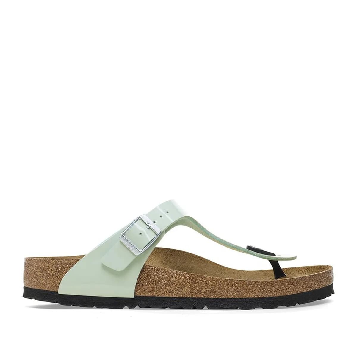 Birkenstock Gizeh Bf Patent Kadın Mavi Terlik görsel 1