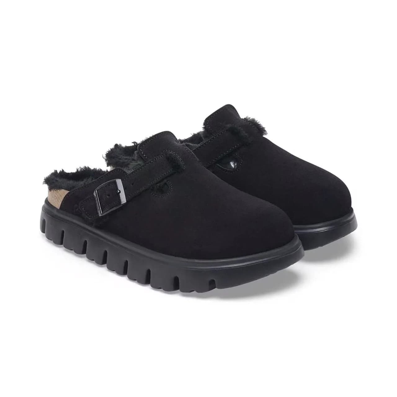 Birkenstock BOSTON CHUNKY VL SHEARLING — Siyah · 1028453 (4/6)