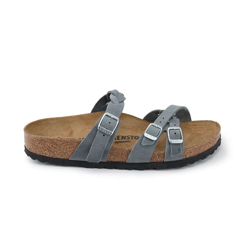 Birkenstock Franca Braided Kadın Terlik Gri görsel 1