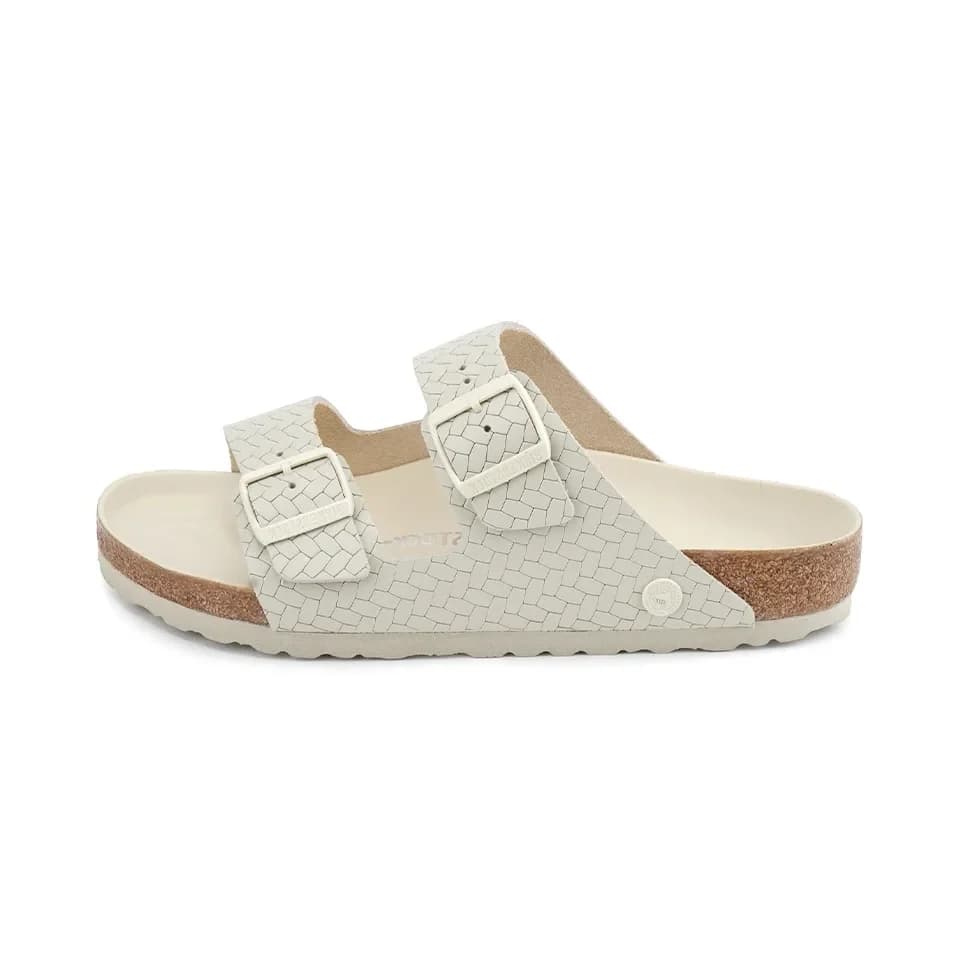 Birkenstock Arizona Rivet Logo Erkek Terlik Ekru