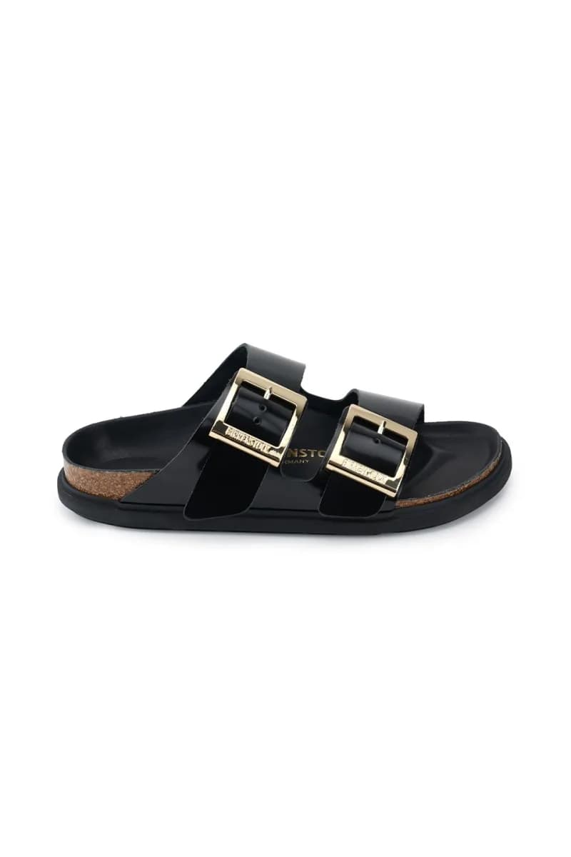 Birkenstock Arizona Duplet Buckle Kadın Terlik Siyah
