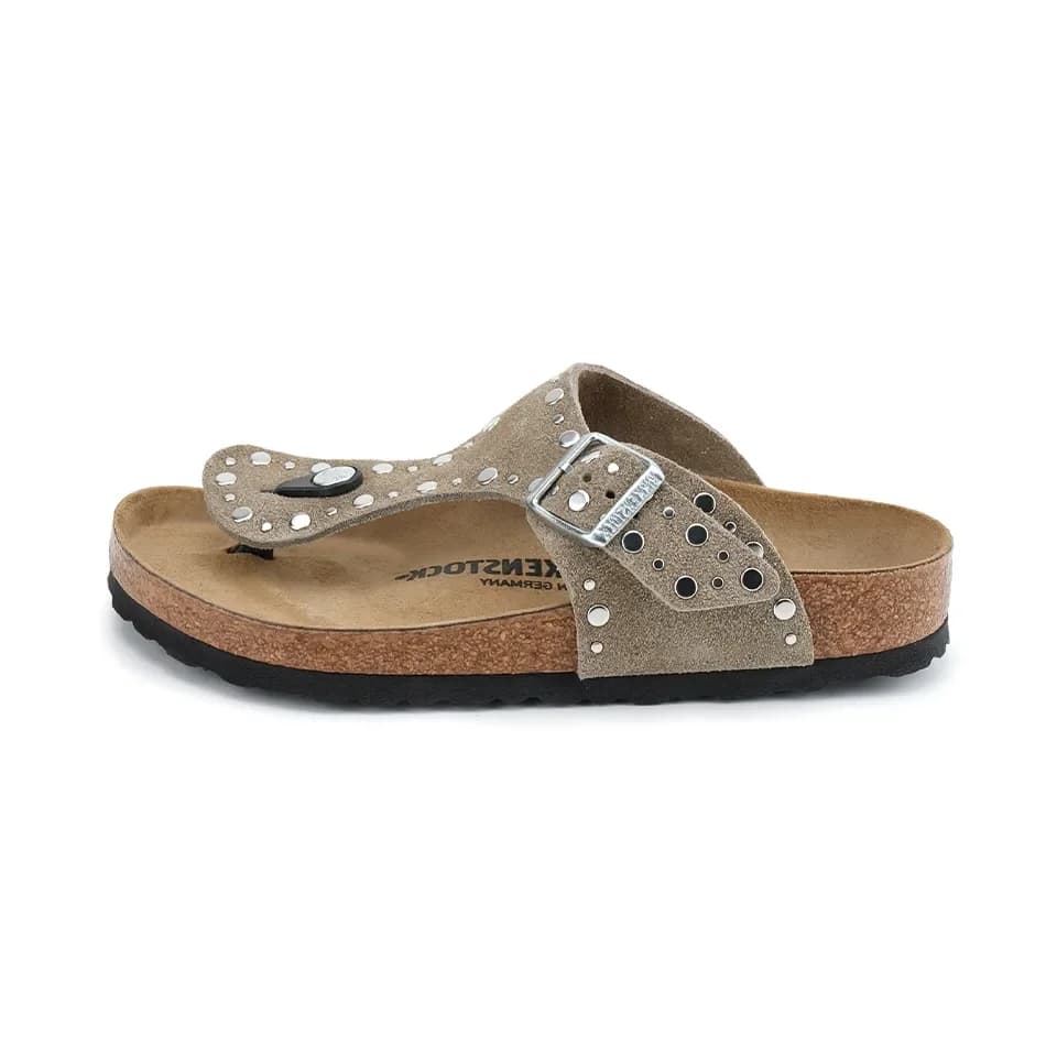 Birkenstock Gızeh Rıvet Border Kadın Terlik Kahverengi