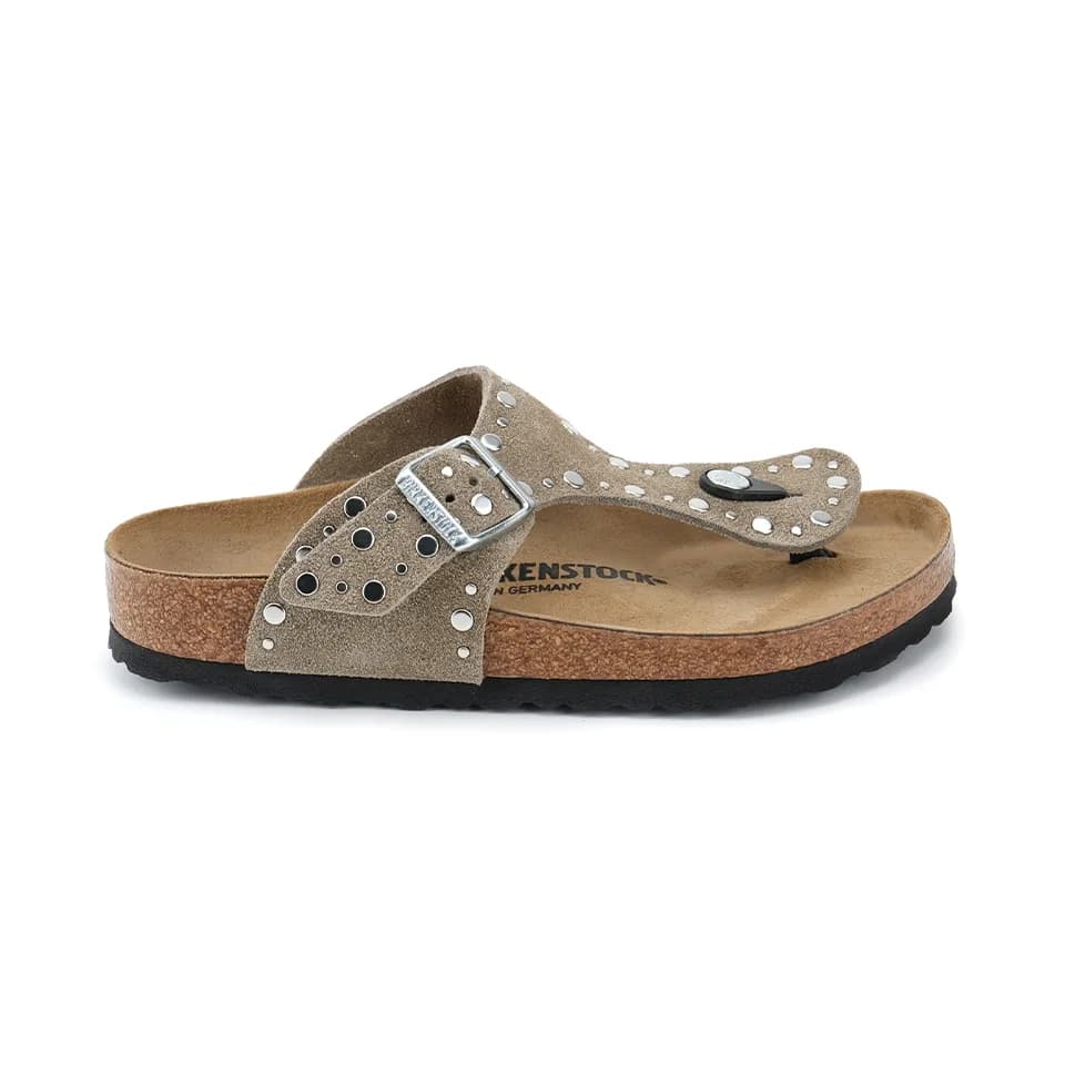 Birkenstock Gızeh Rıvet Border Kadın Terlik Kahverengi
