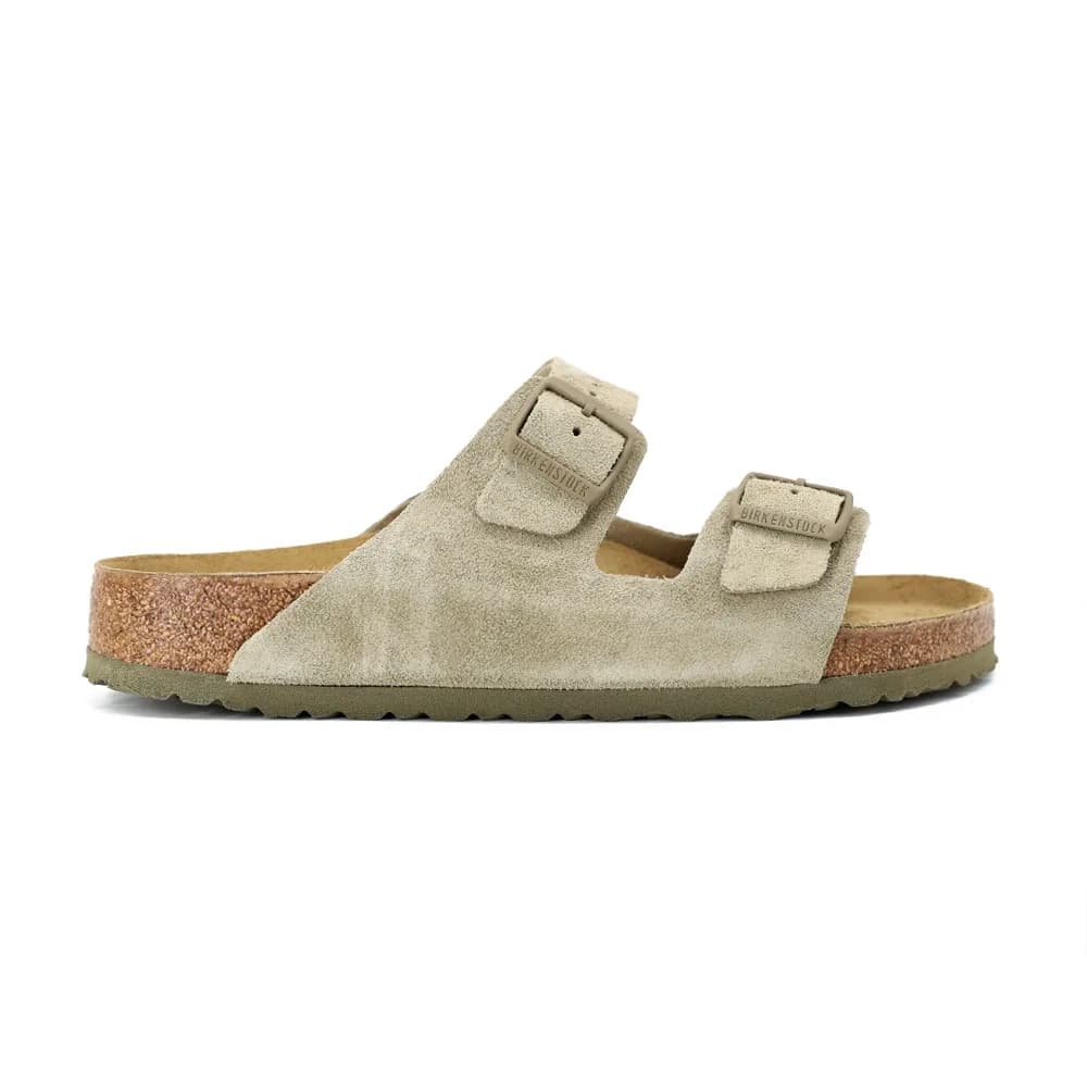 Birkenstock Arizona Suede Erkek Terlik Sütlü Kahve