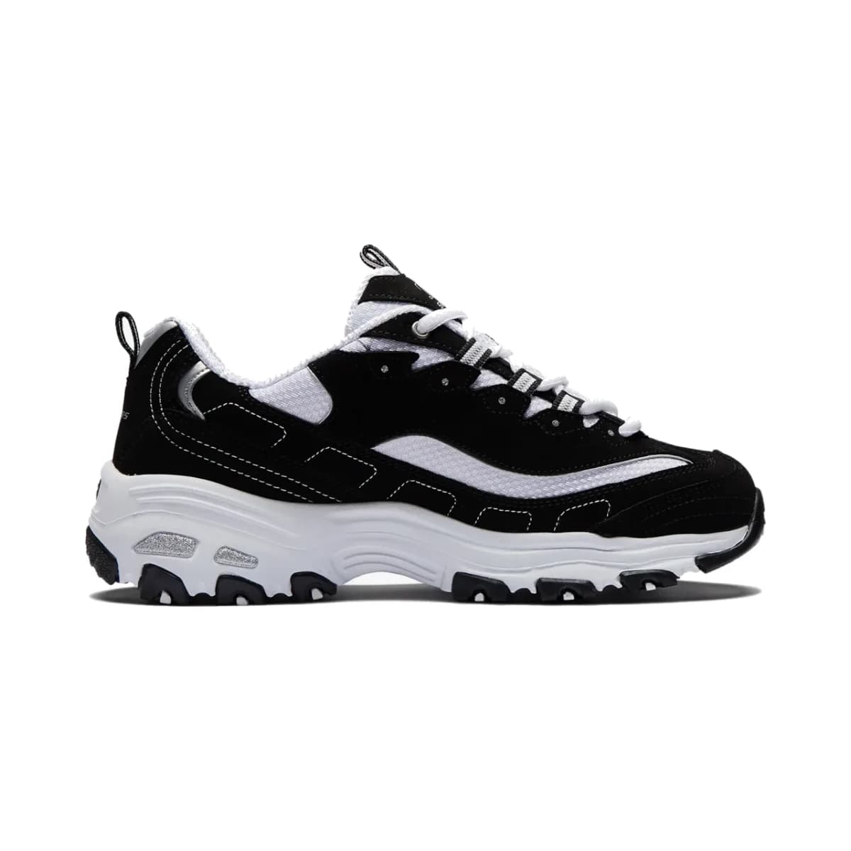 Skechers D'Lites-Biggest Fan Kadın Siyah-Beyaz Spor Ayakkabı