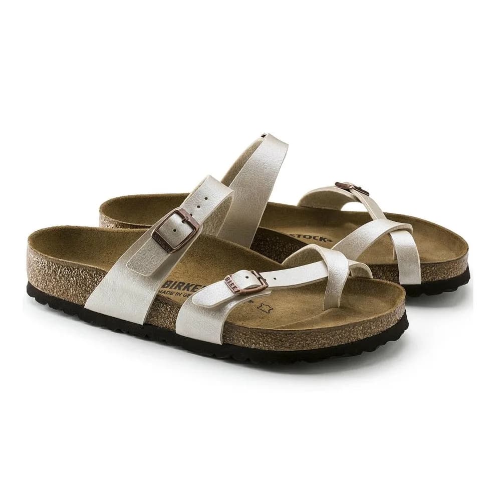 Birkenstock Mayari Bf Kadın Ekru Terlik — Beyaz · 071661 (3/4)