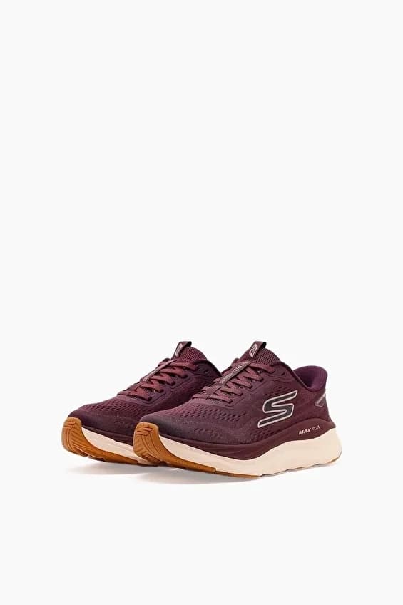 Skechers Kadın Max Run Slip ins Ayakkabı Bordo — Çok Renkli (3/8)