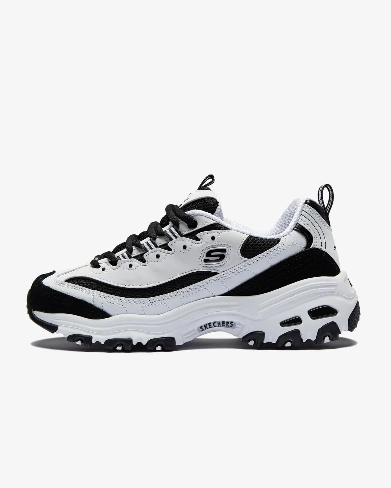 Skechers D'Lites - March Forward Kadın Günlük Ayakkabı — Siyah · 13148-WBK (9/12)