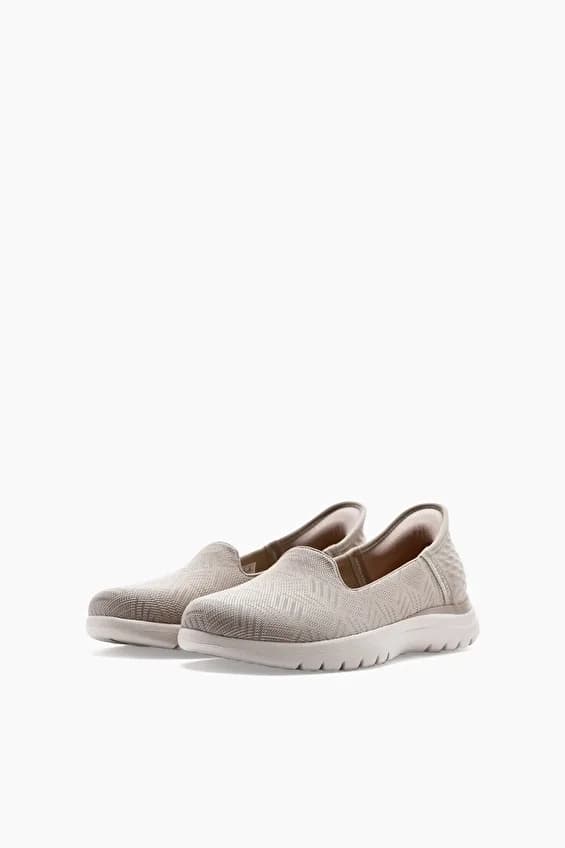 Skechers On - The - Go Flex - Clover Kadın Bej Günlük Ayakkabı · 138182-TPE (12/19)