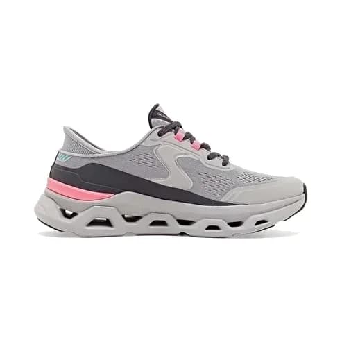 Skechers Kadın Glide Step Slip ins Ayakkabı Gri/pembe