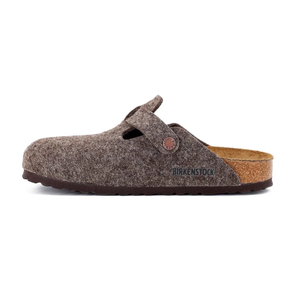 Birkenstock Boston FE Unisex Terlik Kahverengi görsel 1