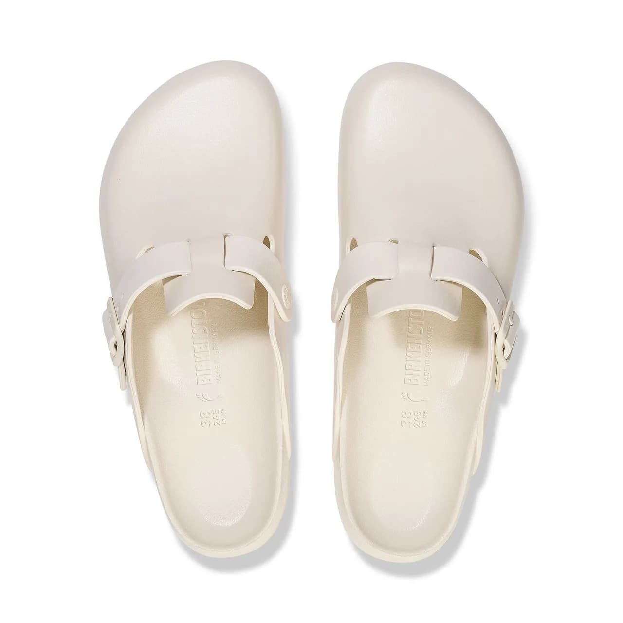 Birkenstock Boston Eva Erkek Ekru Terlik — Beyaz · 1027381 (7/12)