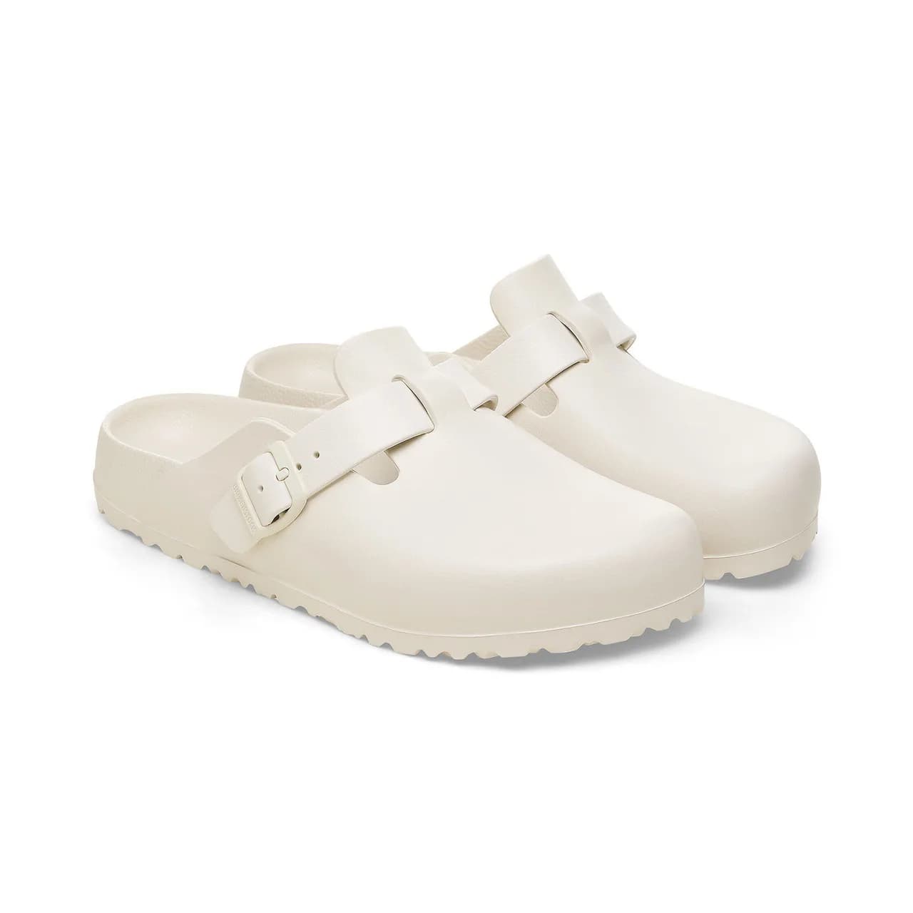 Birkenstock Boston Eva Erkek Ekru Terlik — Beyaz · 1027381 (8/12)