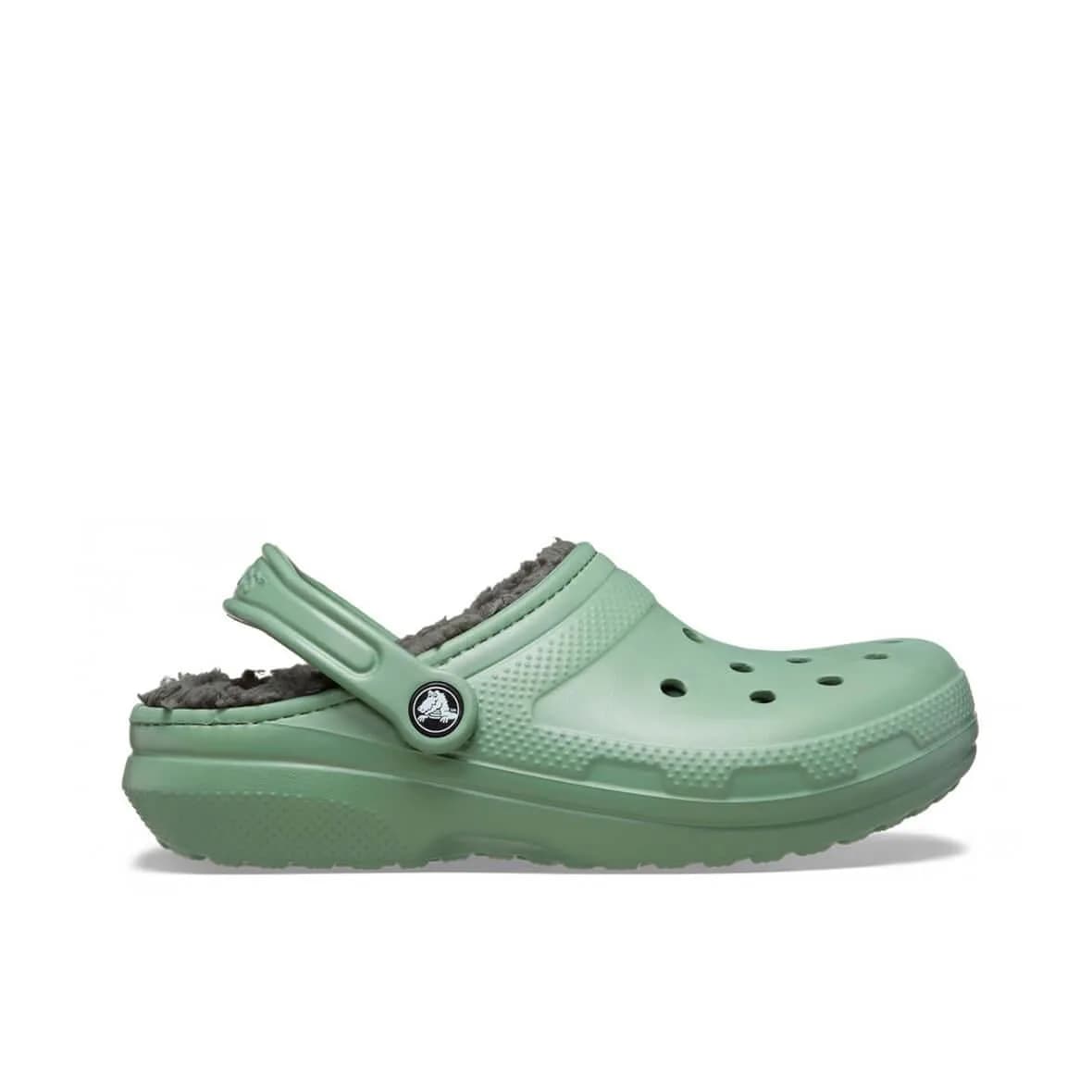 Crocs Classic Lined Clog Erkek Terlik - Yosun Yeşil görsel 1