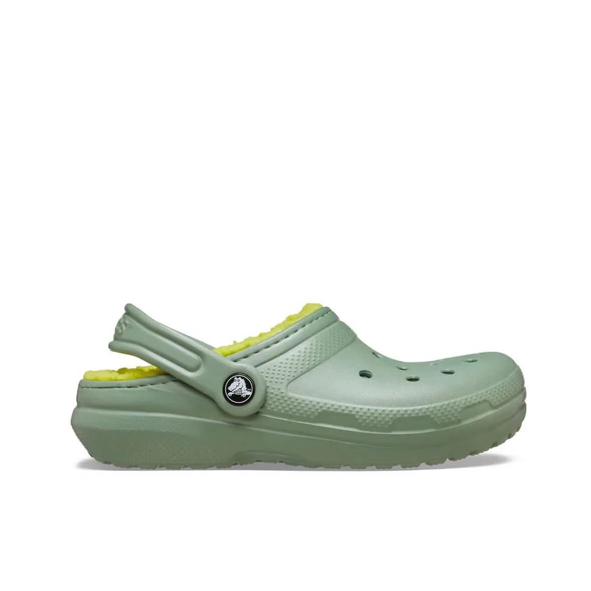 Crocs Classic Lined Clog T Çocuk Terlik - Kaktüs Yeşili görsel 1