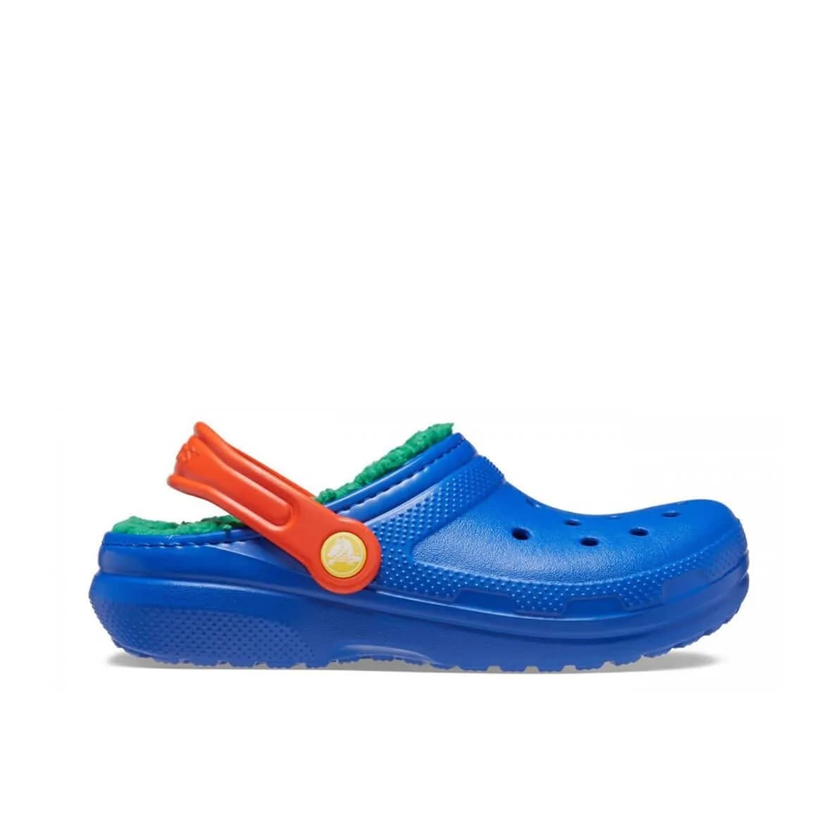Crocs Classic Lined Clog K Çocuk Terlik - Mavi / Multi görsel 1
