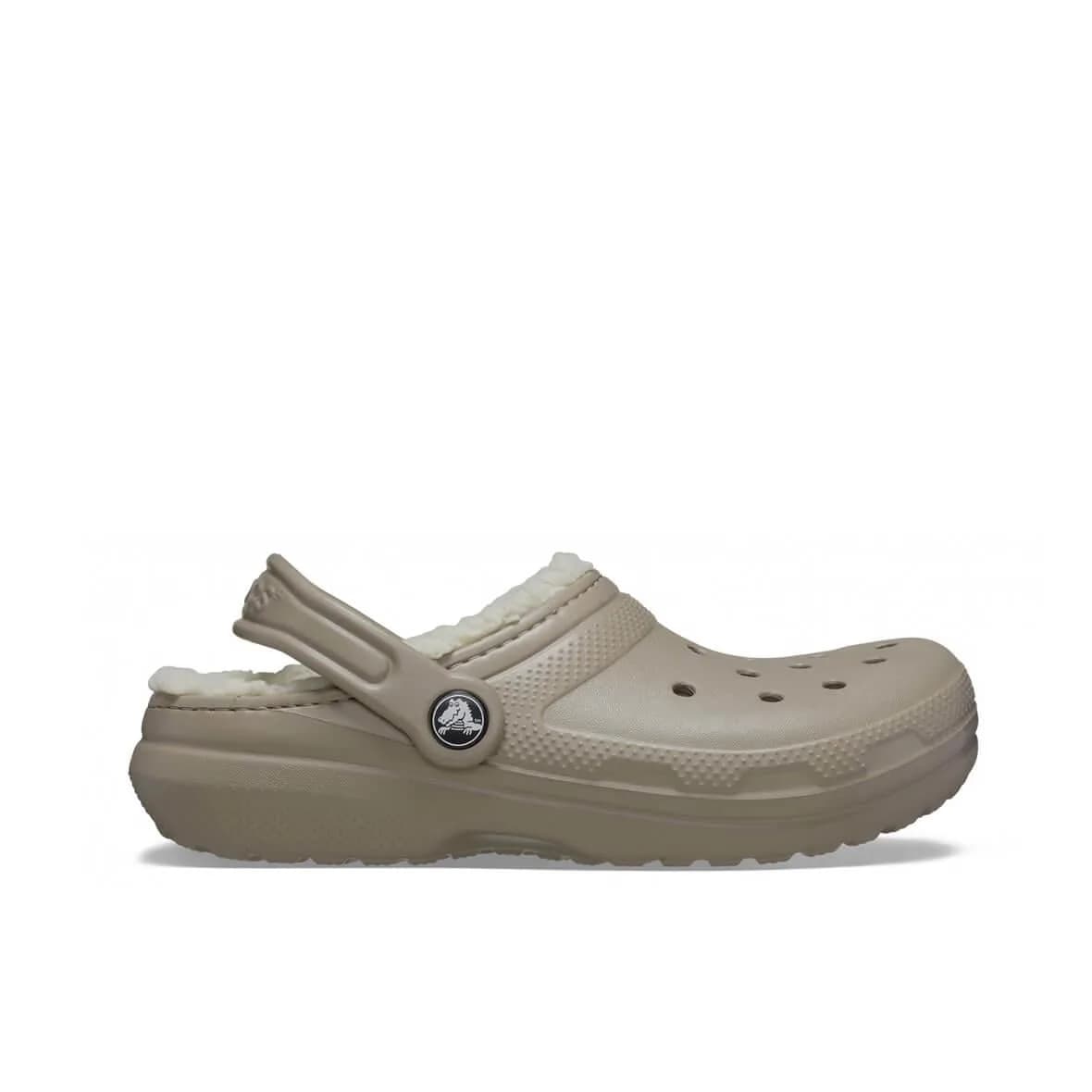 Crocs Classic Lined Clog K Çocuk Terlik - Sütlü Kahve görsel 1