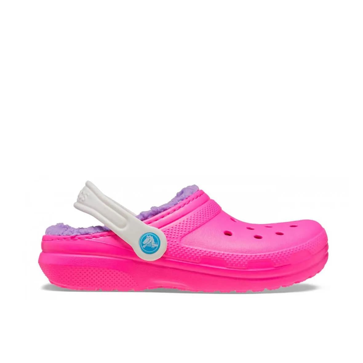 Crocs Classic Lined Clog K Çocuk Terlik - Pembe / Multi