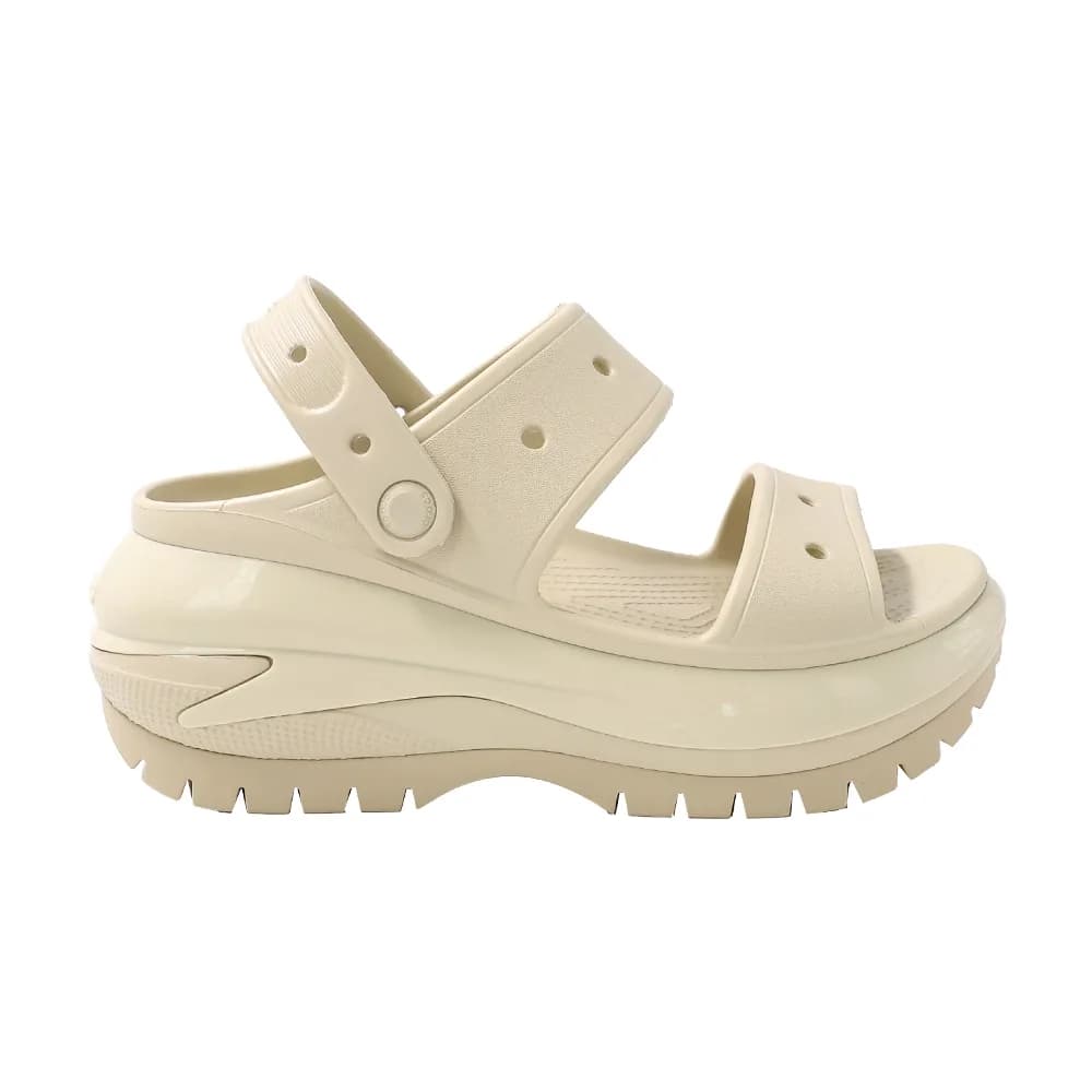 Crocs Classic Mega Crush Sandal Kadın Terlik Krem görsel 1