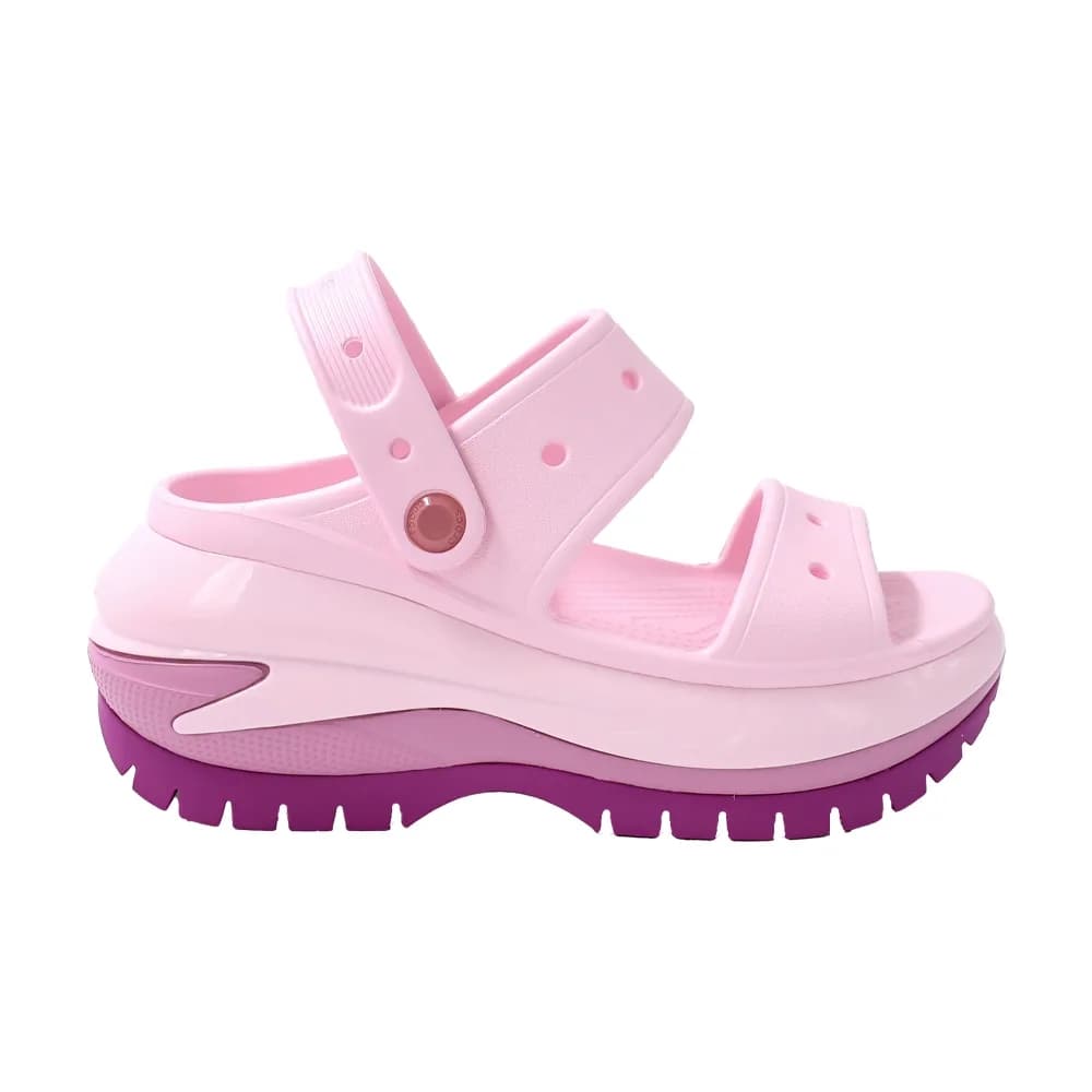 Crocs Classic Mega Crush Sandal Kadın Terlik Pembe görsel 1