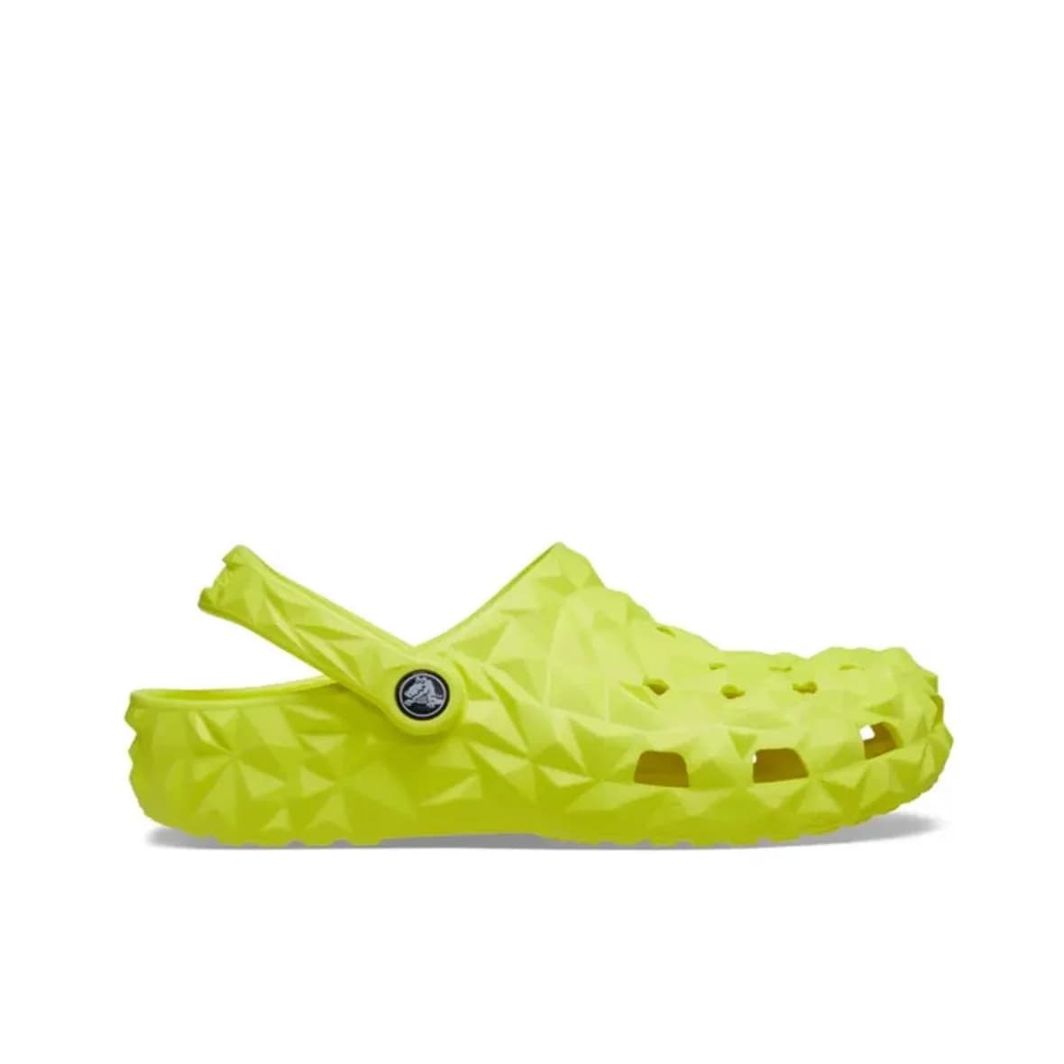 Crocs Classic Geometric Clog K Çocuk Terlik - Neon Sarı görsel 1