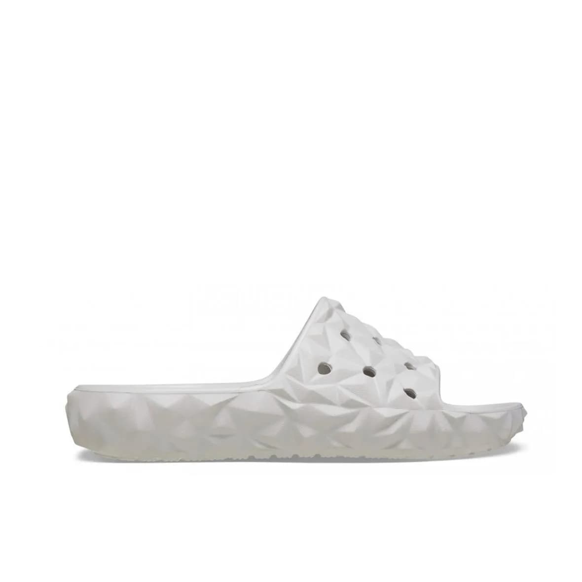 Crocs Classic Geometric Slide v2 Kadın Terlik - Beyaz görsel 1