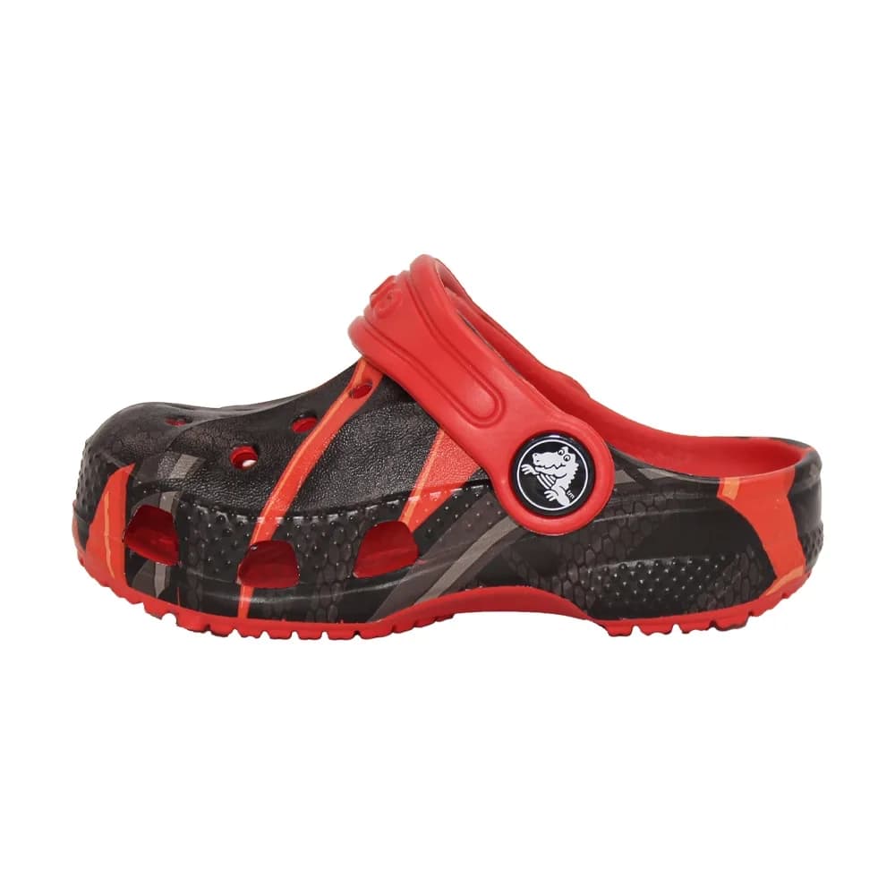 Crocs Baya Seasonal Printed Çocuk Terlik Siyah görsel 1