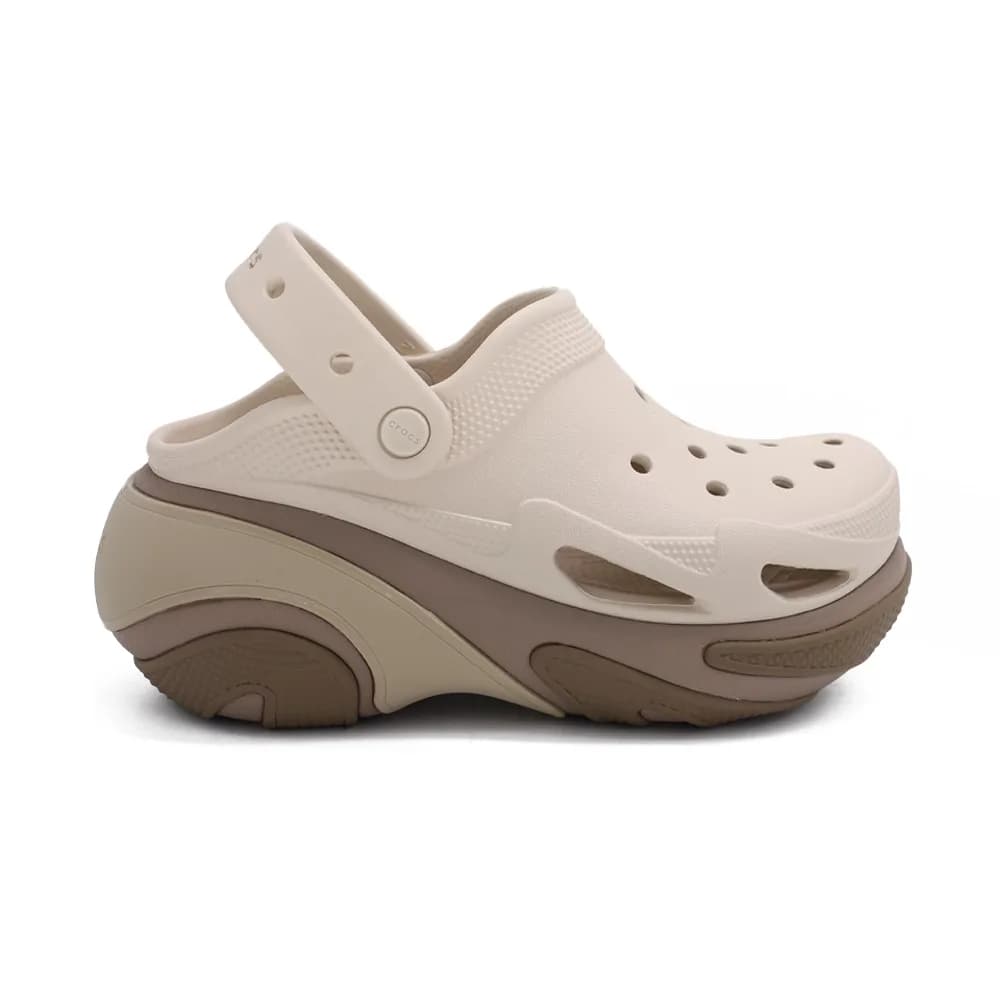 Crocs Bubble Crush Clog Kadın Terlik Bej görsel 1