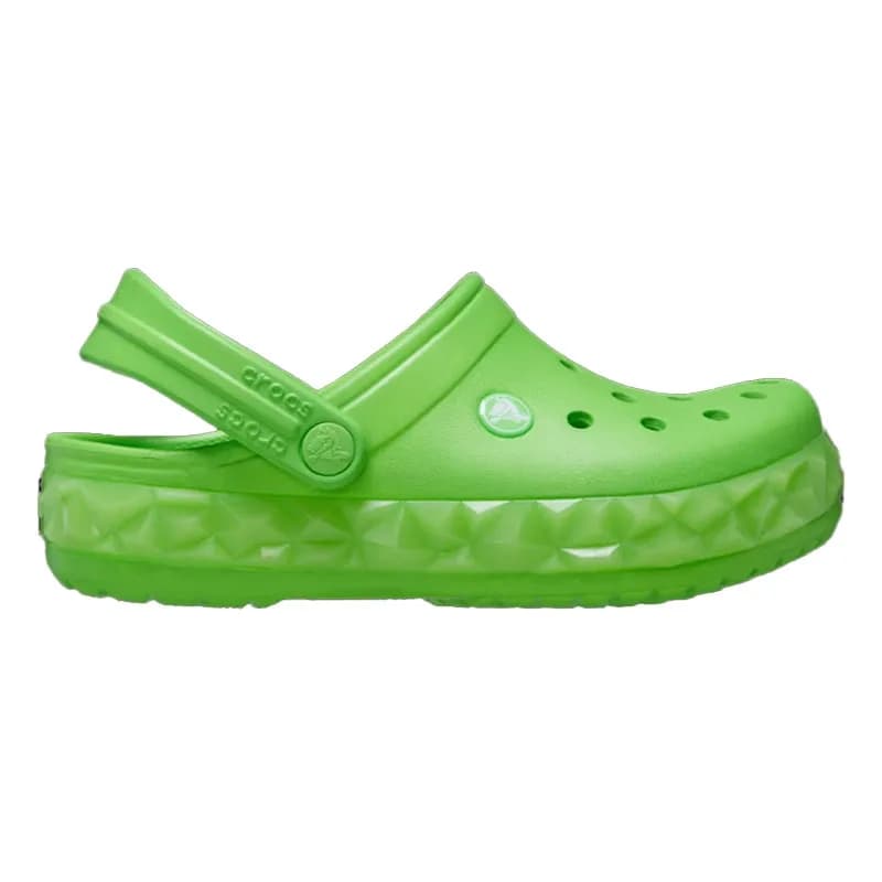 Crocs Geometric Glitter Çocuk Terlik Yeşil