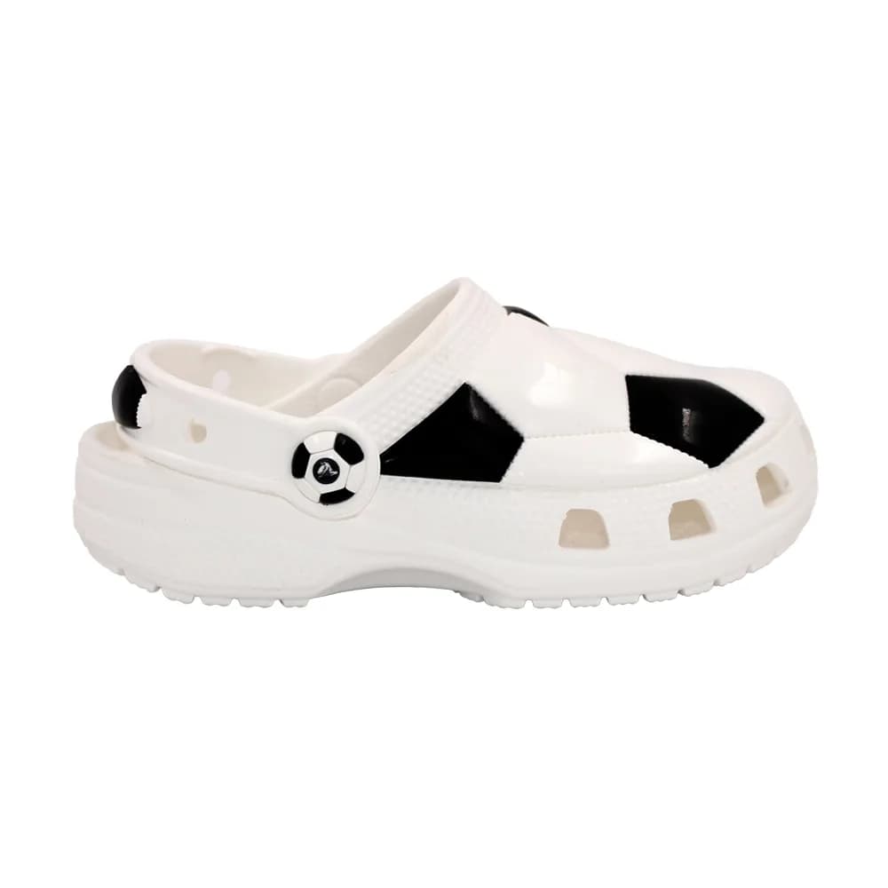 Crocs Classic Soccer Ball Clog Çocuk Terlik Beyaz Siyah