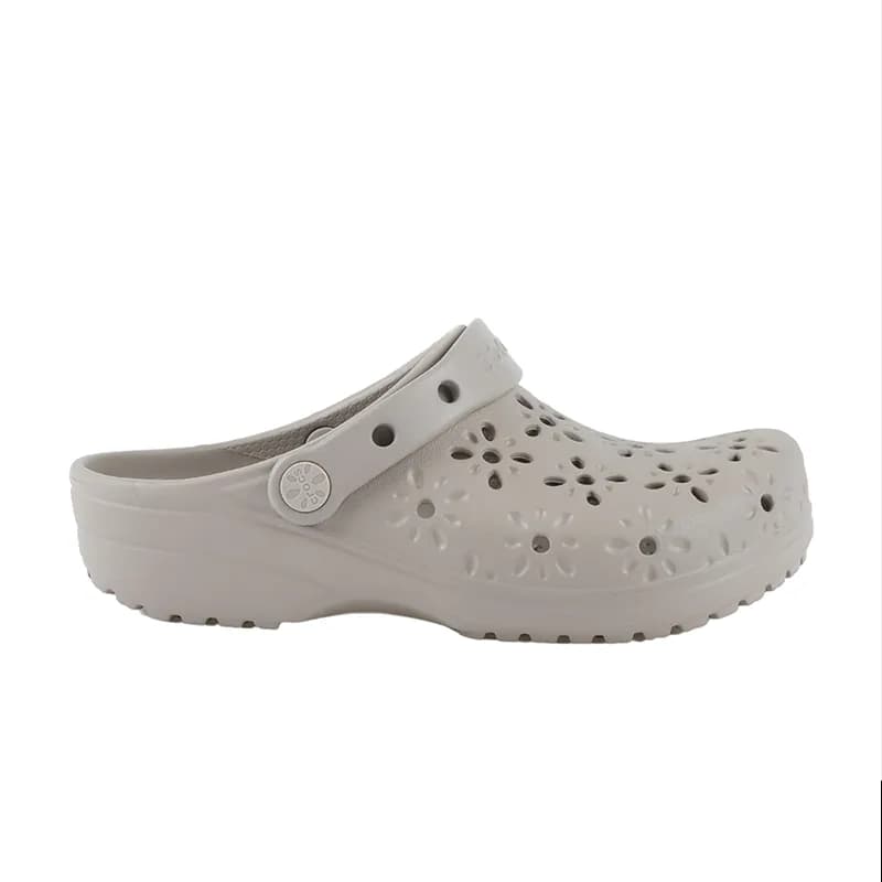 Classic Floral Cut Out Clog Kadın Sandalet