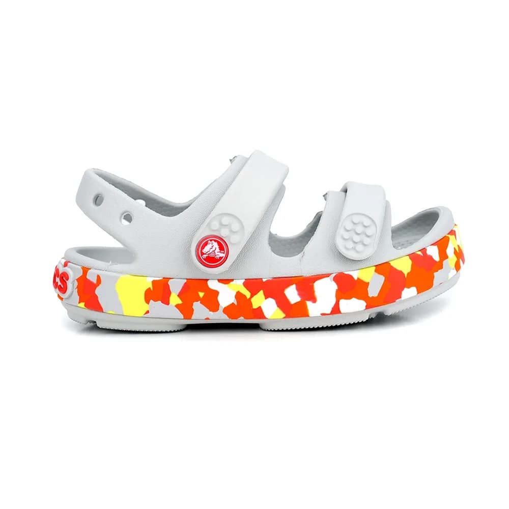 Crocs Crocband Glow Confetti Band Çocuk Terlik Gri görsel 1