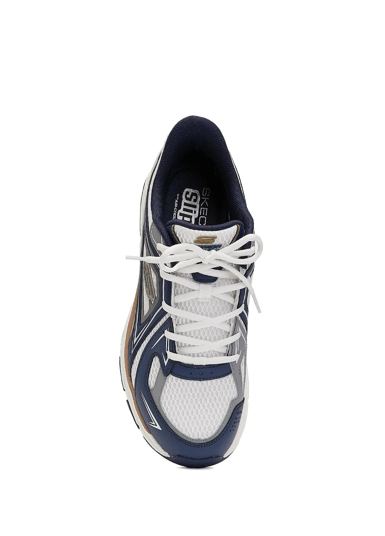 Skechers Stamina Sport Beyaz Lacivert Erkek Sneaker · 233156-WNV (4/5)
