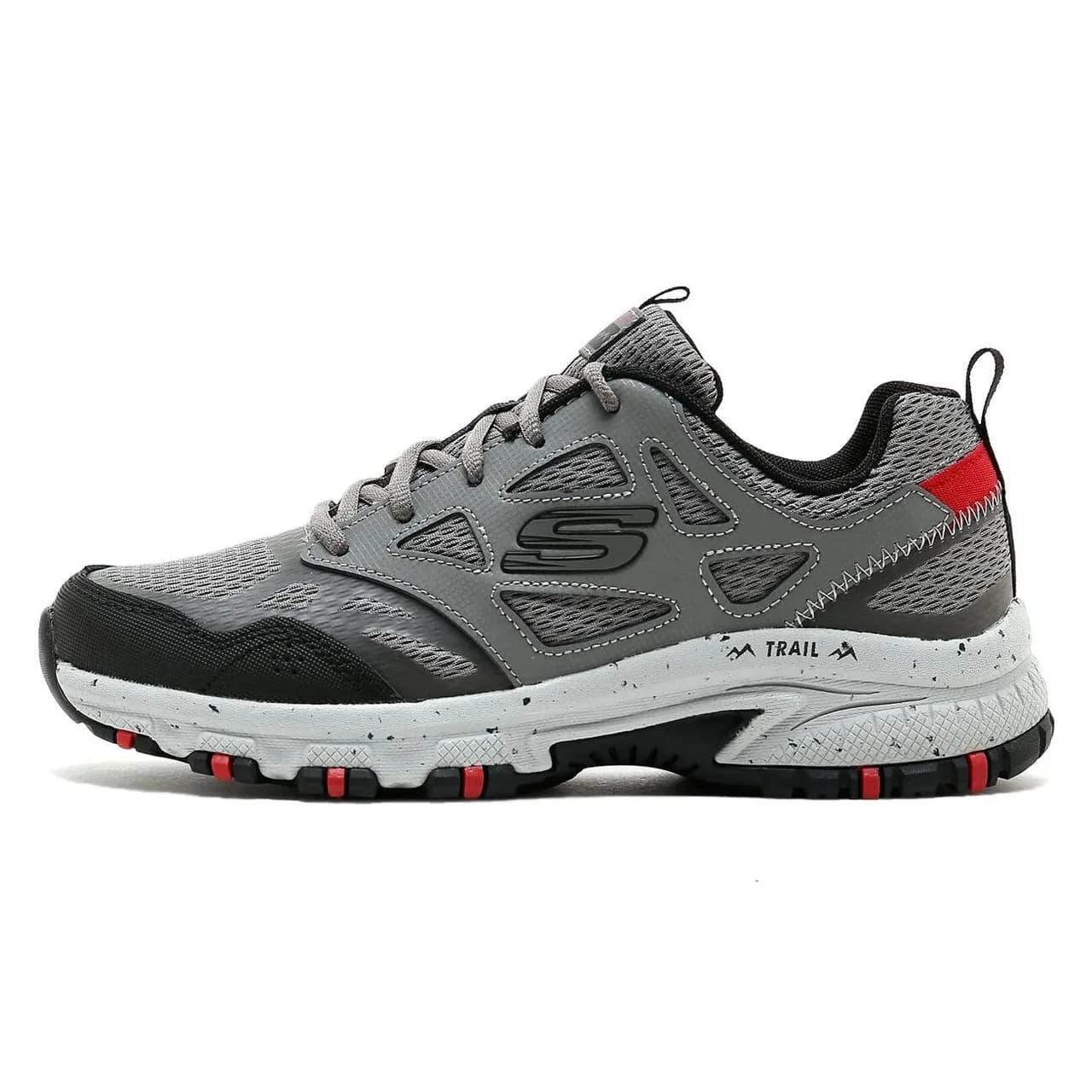 Skechers Gri - Kırmızı Erkek Yürüyüş Ayakkabısı Hillcrest · 237265-CCRD