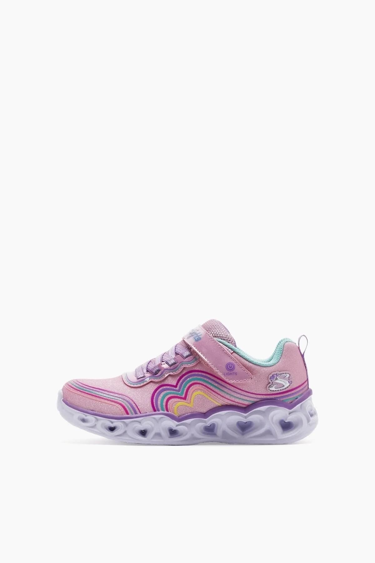 Skechers HEART LİGHTS - RETRO HEARTS Büyük Kız Çocuk Pembe Işıklı Spor Ayakkabı · 302689L-LPMT (11/11)
